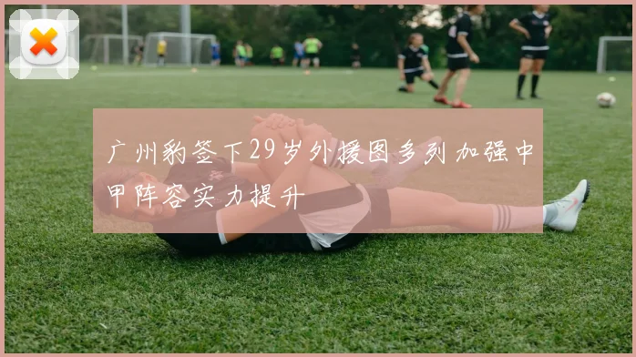 广州豹签下29岁外援图多列加强中甲阵容实力提升